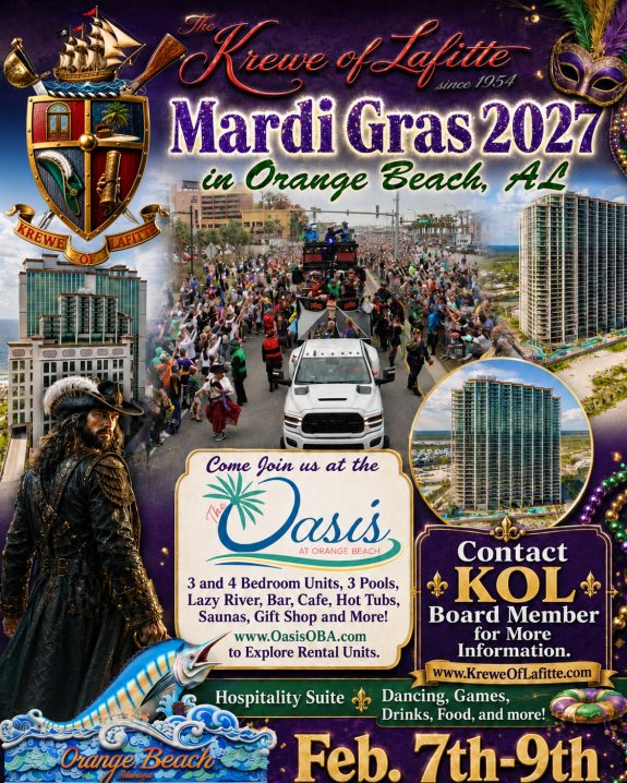 Jean Lafitte 2027a Modern Expanded Standing Orange Beach Flyer